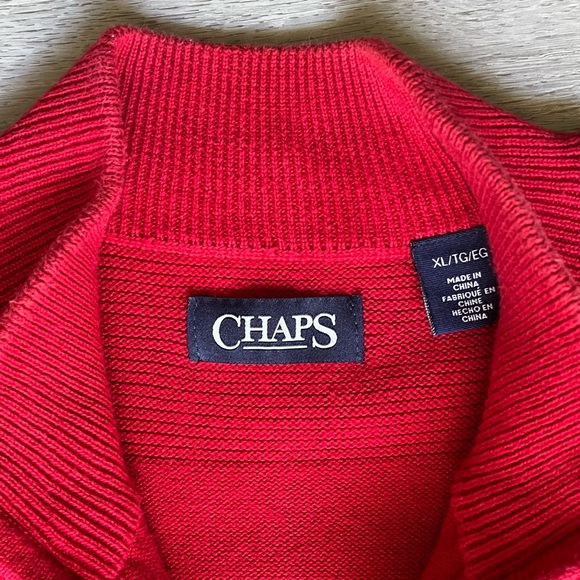 Chaps Quarter Zip Sweater - Picture 4 of 8